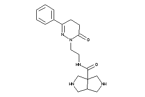 N-[2-(6-keto-3-phenyl-4,5-dihydropyridazin-1-yl)ethyl]-2,3,3a,4,5,6-hexahydro-1H-pyrrolo[3,4-c]pyrrole-6a-carboxamide