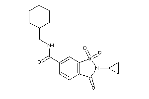 N-(cyclohexylmethyl)-2-cyclopropyl-1,1,3-triketo-1,2-benzothiazole-6-carboxamide