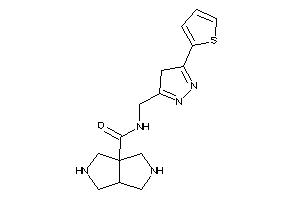 N-[[5-(2-thienyl)-4H-pyrazol-3-yl]methyl]-2,3,3a,4,5,6-hexahydro-1H-pyrrolo[3,4-c]pyrrole-6a-carboxamide