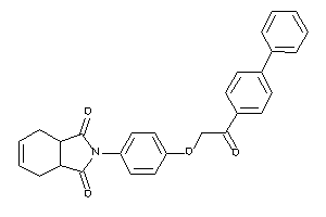 2-[4-[2-keto-2-(4-phenylphenyl)ethoxy]phenyl]-3a,4,7,7a-tetrahydroisoindole-1,3-quinone