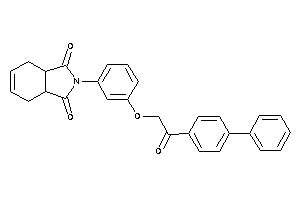 2-[3-[2-keto-2-(4-phenylphenyl)ethoxy]phenyl]-3a,4,7,7a-tetrahydroisoindole-1,3-quinone