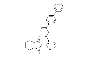 2-[2-[2-keto-2-(4-phenylphenyl)ethoxy]phenyl]-3a,4,5,6,7,7a-hexahydroisoindole-1,3-quinone