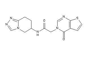 2-(4-ketothieno[2,3-d]pyrimidin-3-yl)-N-(5,6,7,8-tetrahydro-[1,2,4]triazolo[4,3-a]pyridin-6-yl)acetamide