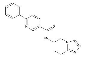 6-phenyl-N-(5,6,7,8-tetrahydro-[1,2,4]triazolo[4,3-a]pyridin-6-yl)nicotinamide