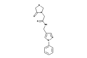 2-(4-ketothiazolidin-3-yl)-N-[(1-phenylpyrazol-4-yl)methyl]acetamide