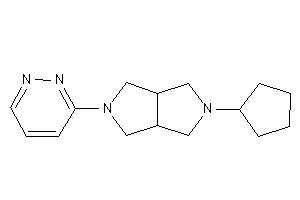 2-cyclopentyl-5-pyridazin-3-yl-1,3,3a,4,6,6a-hexahydropyrrolo[3,4-c]pyrrole