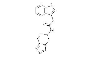 2-(1H-indol-3-yl)-N-(5,6,7,8-tetrahydro-[1,2,4]triazolo[4,3-a]pyridin-6-yl)acetamide