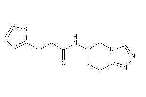 N-(5,6,7,8-tetrahydro-[1,2,4]triazolo[4,3-a]pyridin-6-yl)-3-(2-thienyl)propionamide