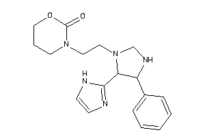 3-[2-[5-(1H-imidazol-2-yl)-4-phenyl-imidazolidin-1-yl]ethyl]-1,3-oxazinan-2-one