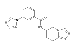 N-(5,6,7,8-tetrahydro-[1,2,4]triazolo[4,3-a]pyridin-6-yl)-3-(tetrazol-1-yl)benzamide