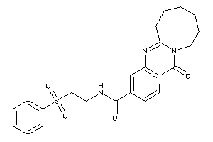 N-(2-besylethyl)-13-keto-6,7,8,9,10,11-hexahydroazocino[2,1-b]quinazoline-3-carboxamide