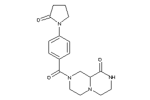 8-[4-(2-ketopyrrolidino)benzoyl]-3,4,6,7,9,9a-hexahydro-2H-pyrazino[1,2-a]pyrazin-1-one