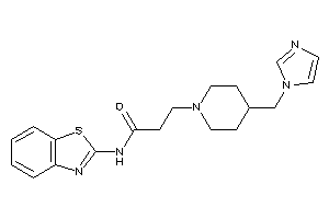 N-(1,3-benzothiazol-2-yl)-3-[4-(imidazol-1-ylmethyl)piperidino]propionamide