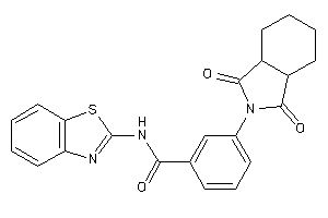 N-(1,3-benzothiazol-2-yl)-3-(1,3-diketo-3a,4,5,6,7,7a-hexahydroisoindol-2-yl)benzamide