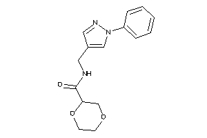 N-[(1-phenylpyrazol-4-yl)methyl]-1,4-dioxane-2-carboxamide