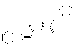 N-[2-(1,3-dihydrobenzimidazol-2-ylideneamino)-2-keto-ethyl]carbamic Acid Benzyl Ester
