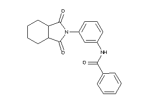 N-[3-(1,3-diketo-3a,4,5,6,7,7a-hexahydroisoindol-2-yl)phenyl]benzamide