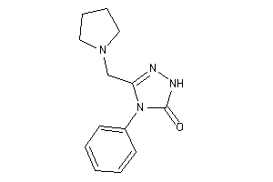 4-phenyl-3-(pyrrolidinomethyl)-1H-1,2,4-triazol-5-one