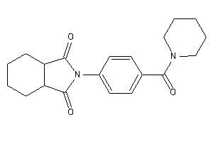 2-[4-(piperidine-1-carbonyl)phenyl]-3a,4,5,6,7,7a-hexahydroisoindole-1,3-quinone