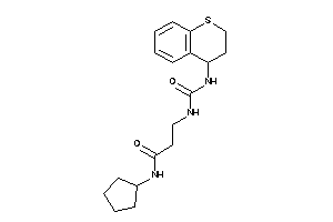 N-cyclopentyl-3-(thiochroman-4-ylcarbamoylamino)propionamide