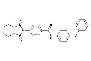 4-(1,3-diketo-3a,4,5,6,7,7a-hexahydroisoindol-2-yl)-N-(4-phenoxyphenyl)benzamide