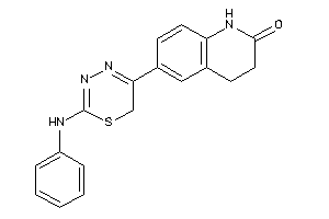 Image of 6-(2-anilino-6H-1,3,4-thiadiazin-5-yl)-3,4-dihydrocarbostyril