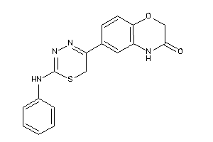 Image of 6-(2-anilino-6H-1,3,4-thiadiazin-5-yl)-4H-1,4-benzoxazin-3-one