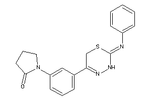 1-[3-(2-phenylimino-3,6-dihydro-1,3,4-thiadiazin-5-yl)phenyl]-2-pyrrolidone