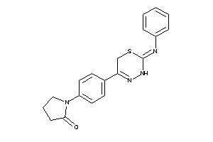 Image of 1-[4-(2-phenylimino-3,6-dihydro-1,3,4-thiadiazin-5-yl)phenyl]-2-pyrrolidone