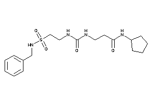 3-[2-(benzylsulfamoyl)ethylcarbamoylamino]-N-cyclopentyl-propionamide