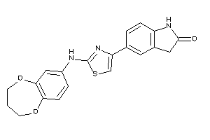 5-[2-(3,4-dihydro-2H-1,5-benzodioxepin-7-ylamino)thiazol-4-yl]oxindole