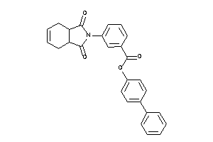 3-(1,3-diketo-3a,4,7,7a-tetrahydroisoindol-2-yl)benzoic Acid (4-phenylphenyl) Ester