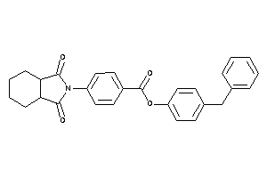 4-(1,3-diketo-3a,4,5,6,7,7a-hexahydroisoindol-2-yl)benzoic Acid (4-benzylphenyl) Ester