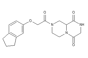 2-(2-indan-5-yloxyacetyl)-1,3,4,7,8,9a-hexahydropyrazino[1,2-a]pyrazine-6,9-quinone
