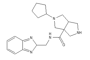 N-(2H-benzimidazol-2-ylmethyl)-5-cyclopentyl-1,2,3,3a,4,6-hexahydropyrrolo[3,4-c]pyrrole-6a-carboxamide