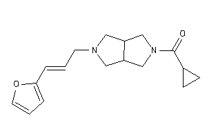 Cyclopropyl-[5-[3-(2-furyl)allyl]-1,3,3a,4,6,6a-hexahydropyrrolo[3,4-c]pyrrol-2-yl]methanone