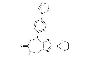 Image of 8-(4-pyrazol-1-ylphenyl)-2-pyrrolidino-4,5,7,8-tetrahydrothiazolo[4,5-c]azepin-6-one