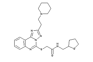 2-[[2-(2-piperidinoethyl)-[1,2,4]triazolo[1,5-c]quinazolin-5-yl]thio]-N-(tetrahydrofurfuryl)acetamide