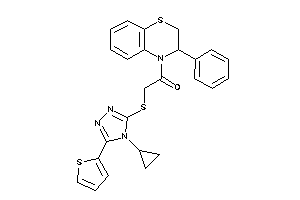 2-[[4-cyclopropyl-5-(2-thienyl)-1,2,4-triazol-3-yl]thio]-1-(3-phenyl-2,3-dihydro-1,4-benzothiazin-4-yl)ethanone