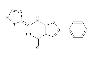 Image of 6-phenyl-2-(1,2,4-triazol-3-ylidene)-1H-thieno[2,3-d]pyrimidin-4-one