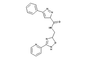 Image of 5-phenyl-N-[[3-(2-pyridyl)-2,5-dihydro-1,2,4-oxadiazol-5-yl]methyl]-3H-pyrazole-3-carboxamide