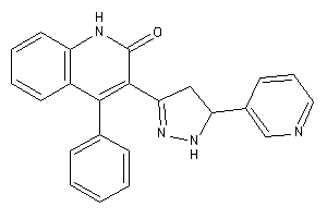 4-phenyl-3-[5-(3-pyridyl)-2-pyrazolin-3-yl]carbostyril