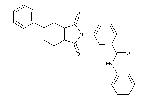 3-(1,3-diketo-5-phenyl-3a,4,5,6,7,7a-hexahydroisoindol-2-yl)-N-phenyl-benzamide