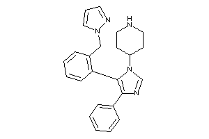 4-[4-phenyl-5-[2-(pyrazol-1-ylmethyl)phenyl]imidazol-1-yl]piperidine