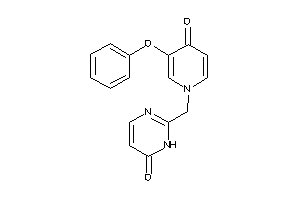 2-[(4-keto-3-phenoxy-1-pyridyl)methyl]-1H-pyrimidin-6-one