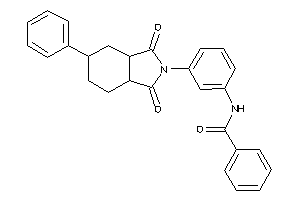 N-[3-(1,3-diketo-5-phenyl-3a,4,5,6,7,7a-hexahydroisoindol-2-yl)phenyl]benzamide