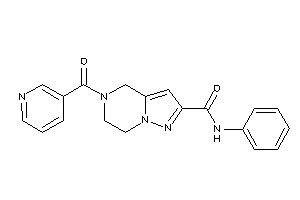 5-nicotinoyl-N-phenyl-6,7-dihydro-4H-pyrazolo[1,5-a]pyrazine-2-carboxamide