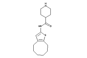 N-(4,5,6,7,8,9-hexahydrocycloocta[b]thiophen-2-yl)isonipecotamide