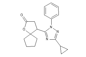 Image of 1-(5-cyclopropyl-2-phenyl-1,2,4-triazol-3-yl)-4-oxaspiro[4.4]nonan-3-one