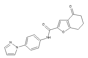 4-keto-N-(4-pyrazol-1-ylphenyl)-6,7-dihydro-5H-benzofuran-2-carboxamide